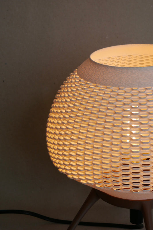 Ambient Table Lamp | Woven Shell Design | OMRA