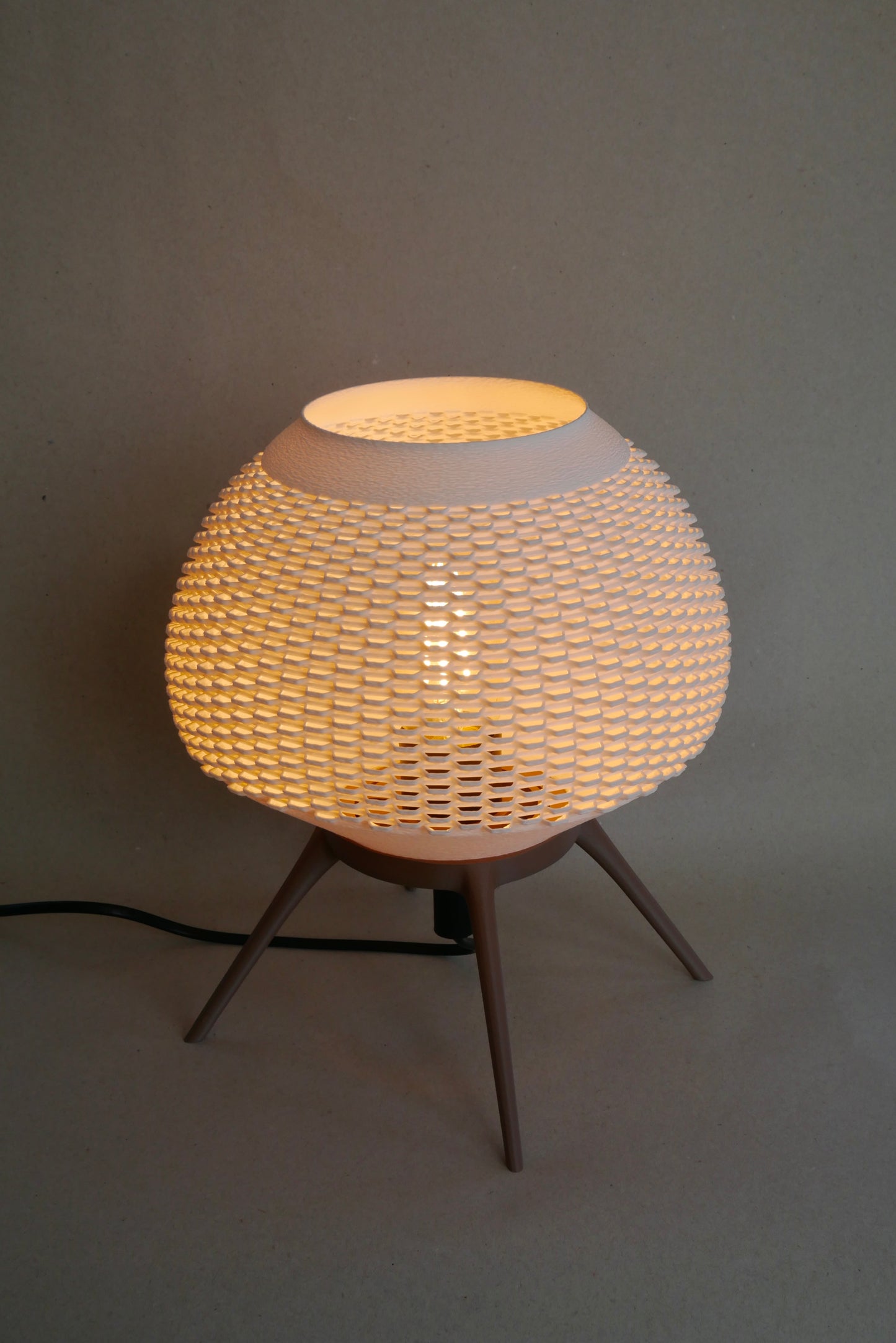 Ambient Table Lamp | Woven Shell Design | OMRA