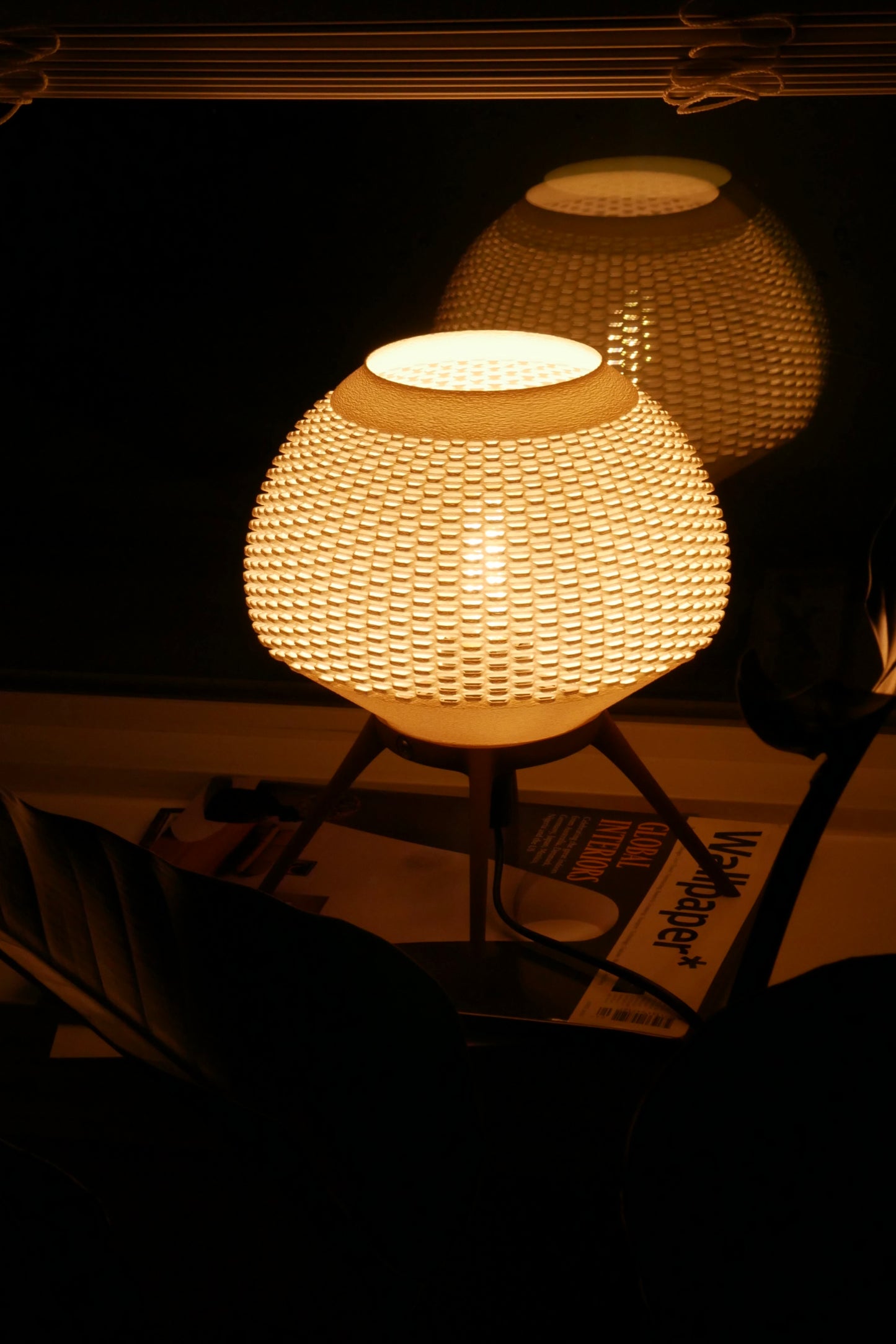 Ambient Table Lamp | Woven Shell Design | OMRA