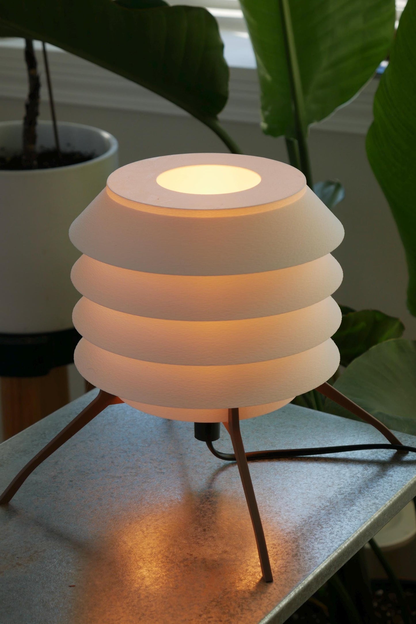 Small Ambient Ring Lamp • Modern Cylinder Light • Warm Decor • Minimalist Table Lamp [ARLO Mini]