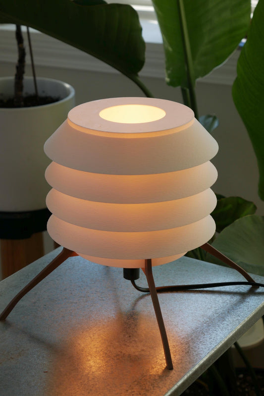 Small Ambient Ring Lamp • Modern Cylinder Light • Warm Decor • Minimalist Table Lamp [ARLO Mini]
