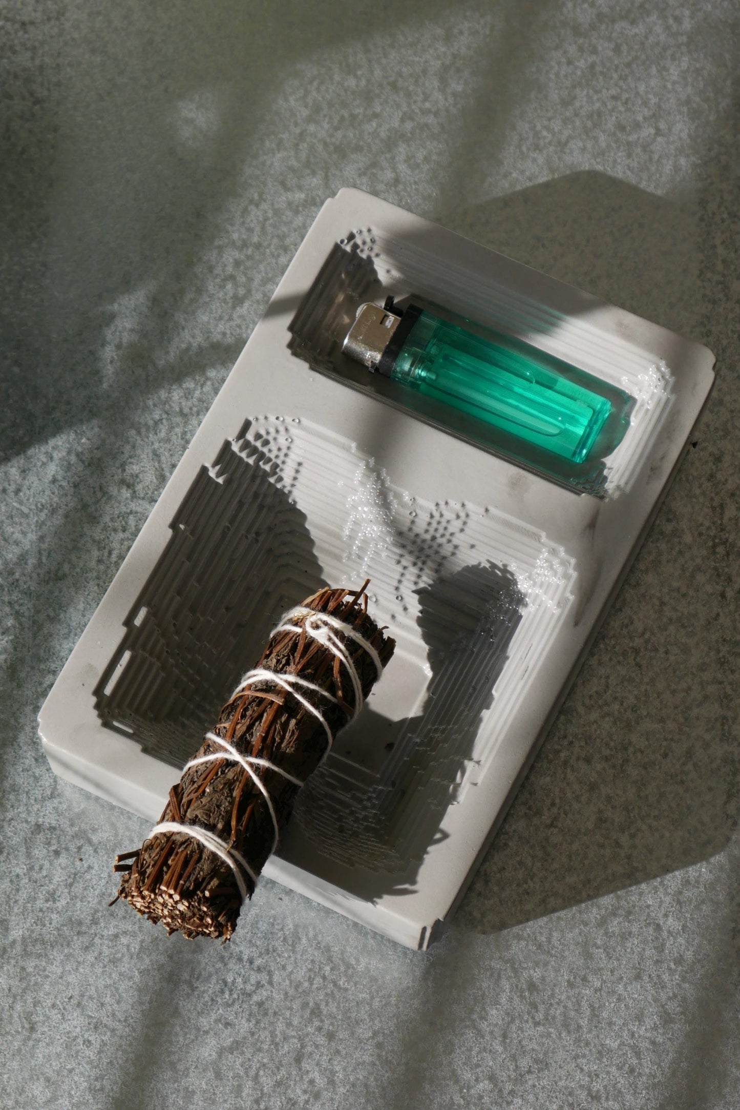 Concrete Burning Tray / Ashtray: Handcrafted Minimalist Concrete Design