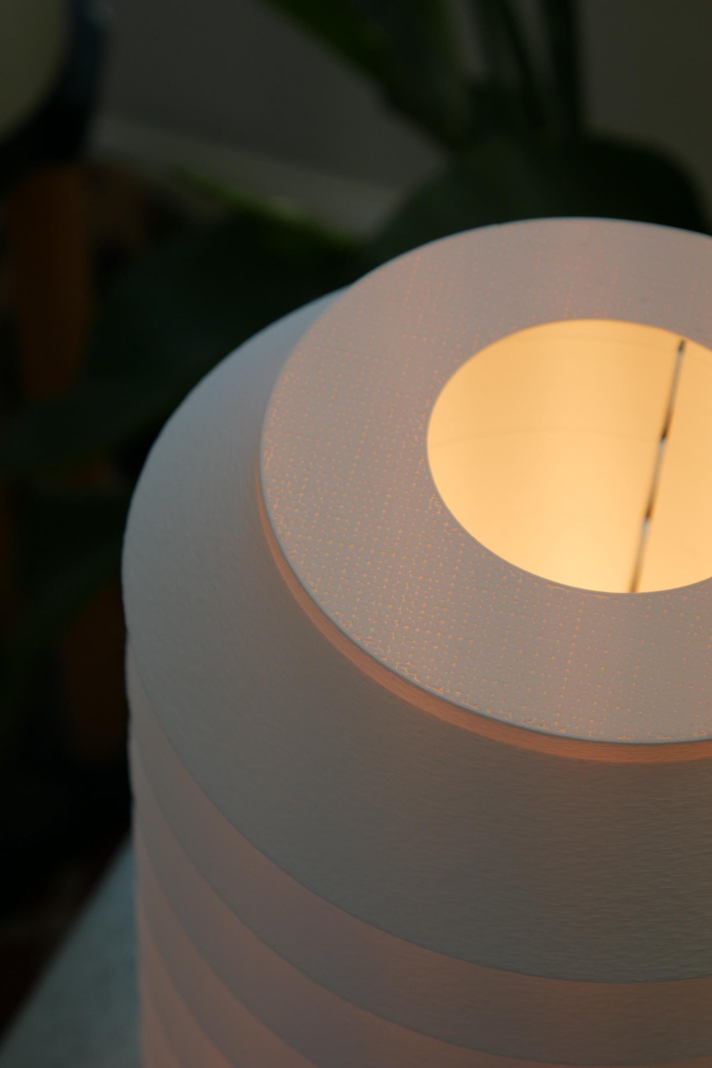 Modern Ambient Cylinder Lamp • Sculptural Rings • Warm Lighting • Minimalist Table Lamp [ARLO]