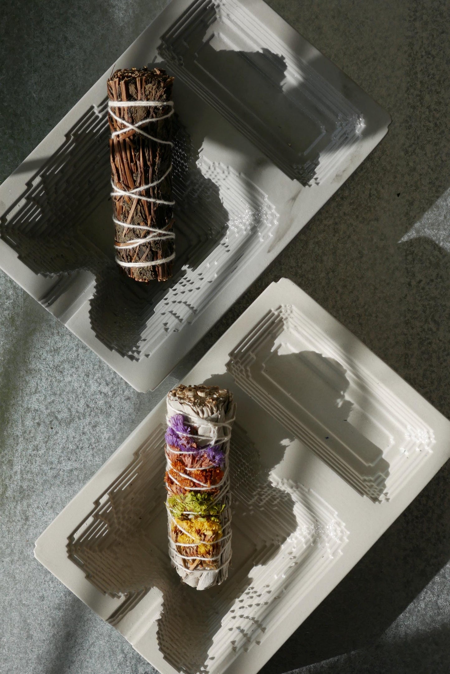 Concrete Burning Tray / Ashtray: Handcrafted Minimalist Concrete Design
