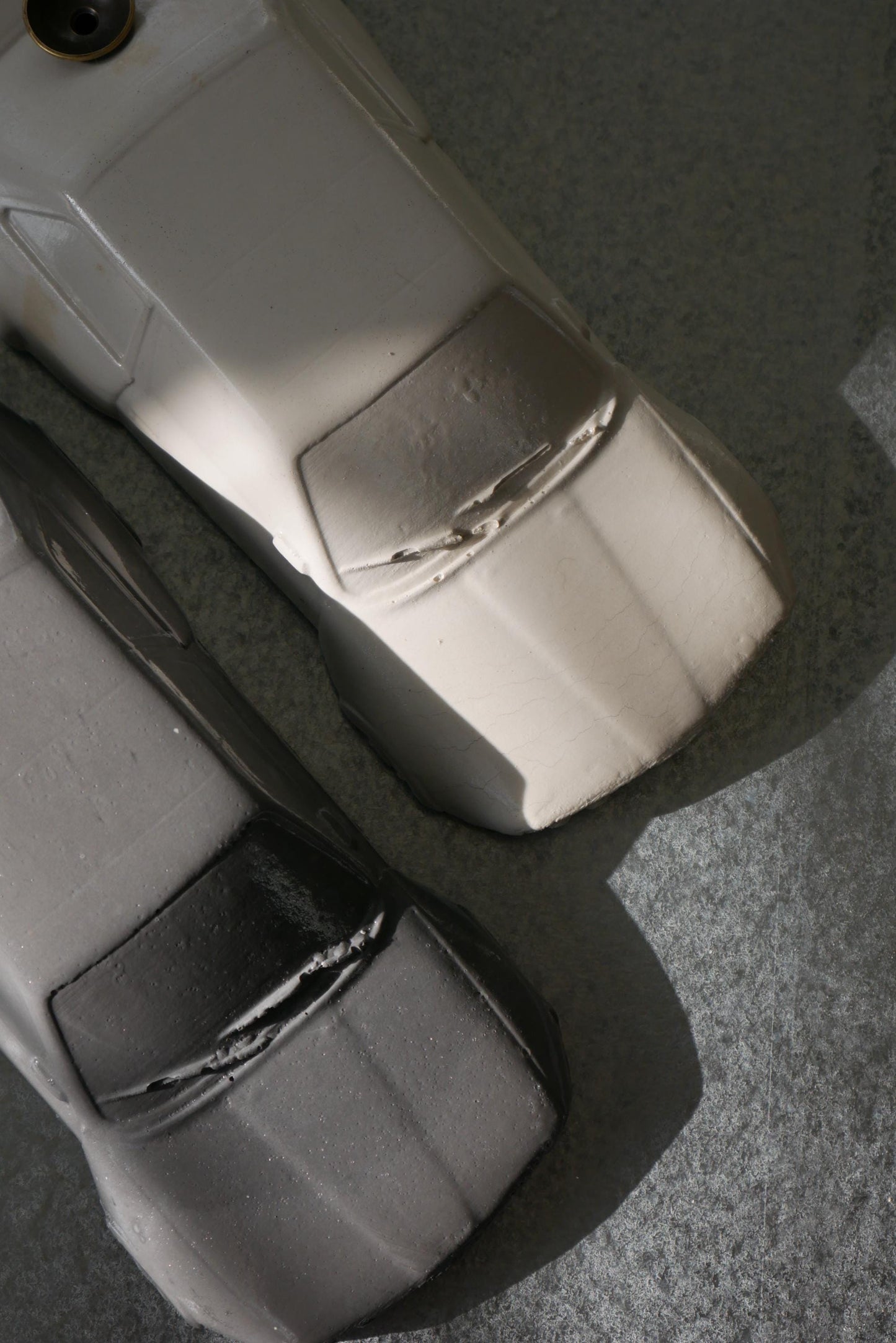 German-Style Concrete Car Incense Holder: Handmade Widebody Sculpture with Smoke Effect