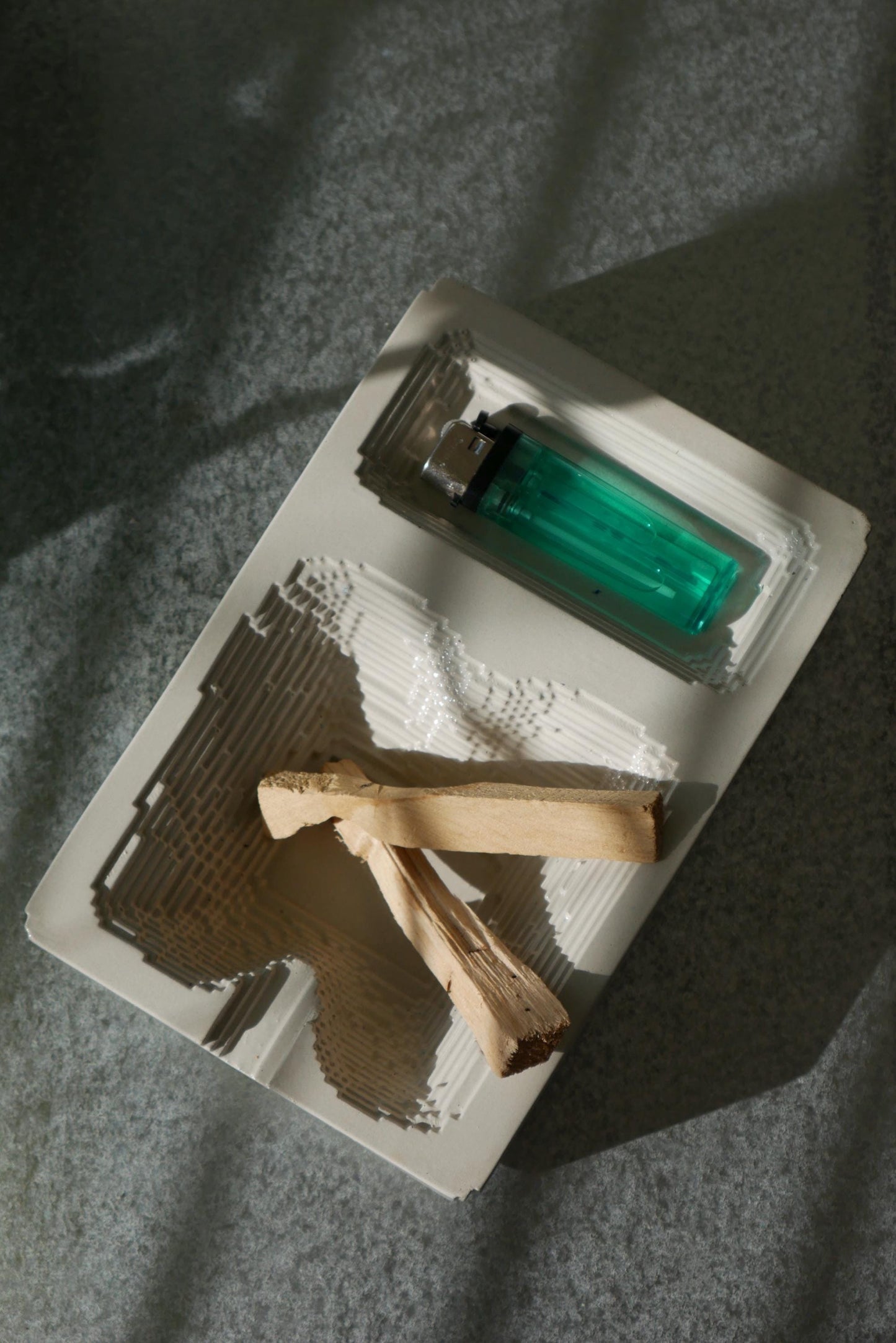 Concrete Burning Tray / Ashtray: Handcrafted Minimalist Concrete Design