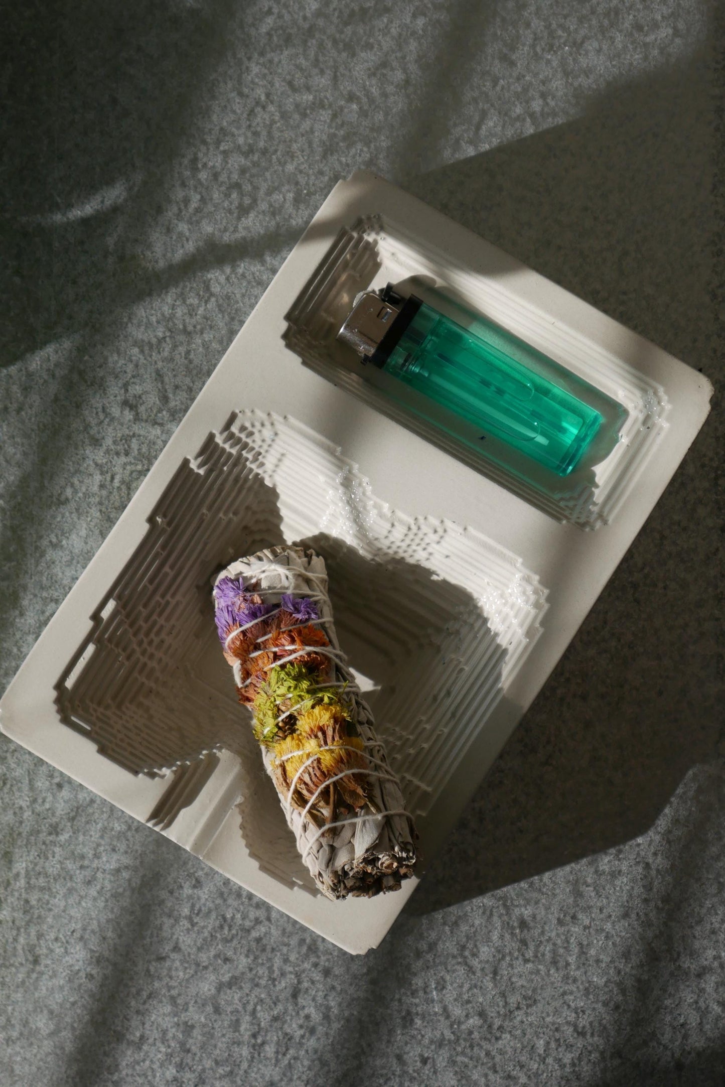 Concrete Burning Tray / Ashtray: Handcrafted Minimalist Concrete Design