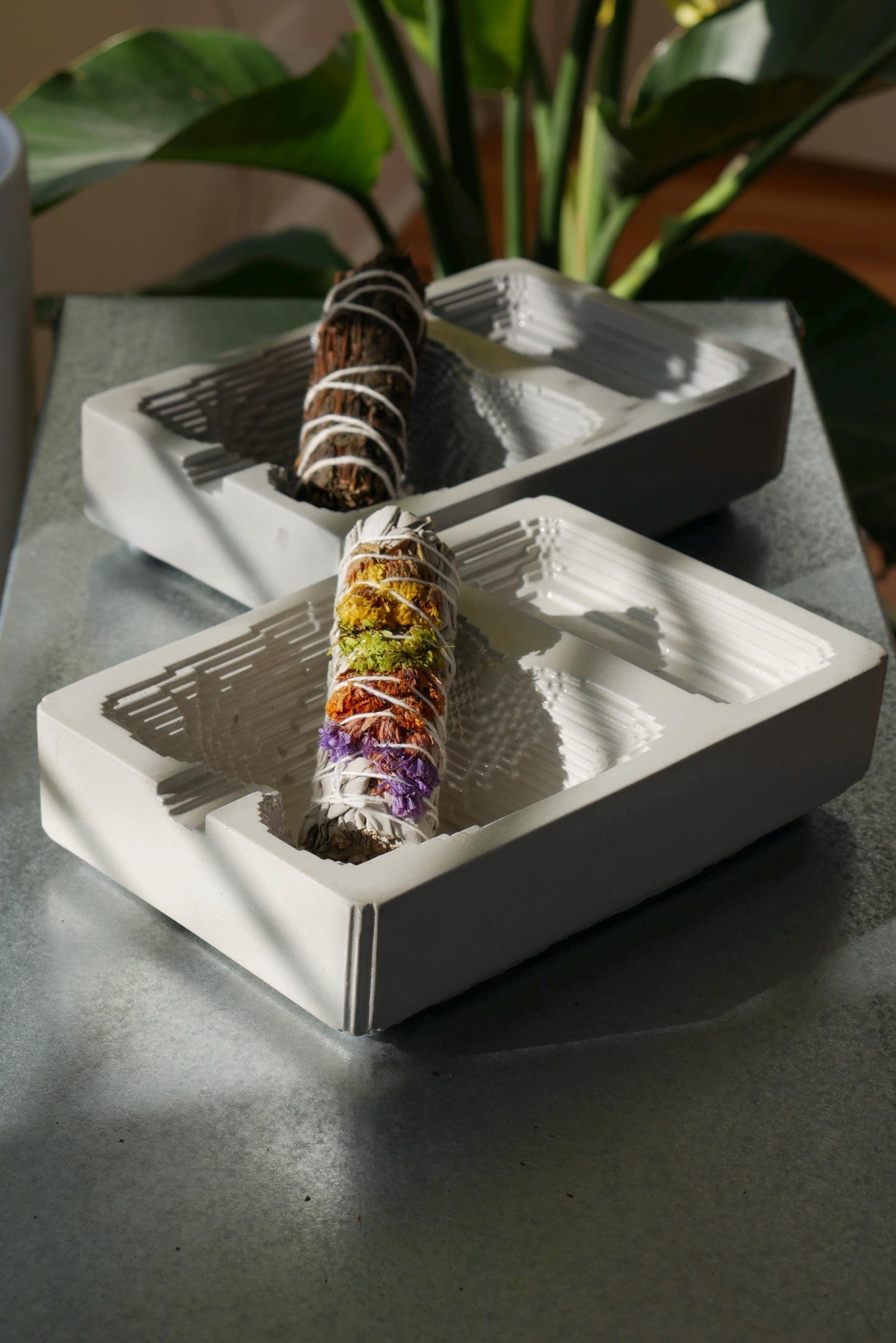 Concrete Burning Tray / Ashtray: Handcrafted Minimalist Concrete Design