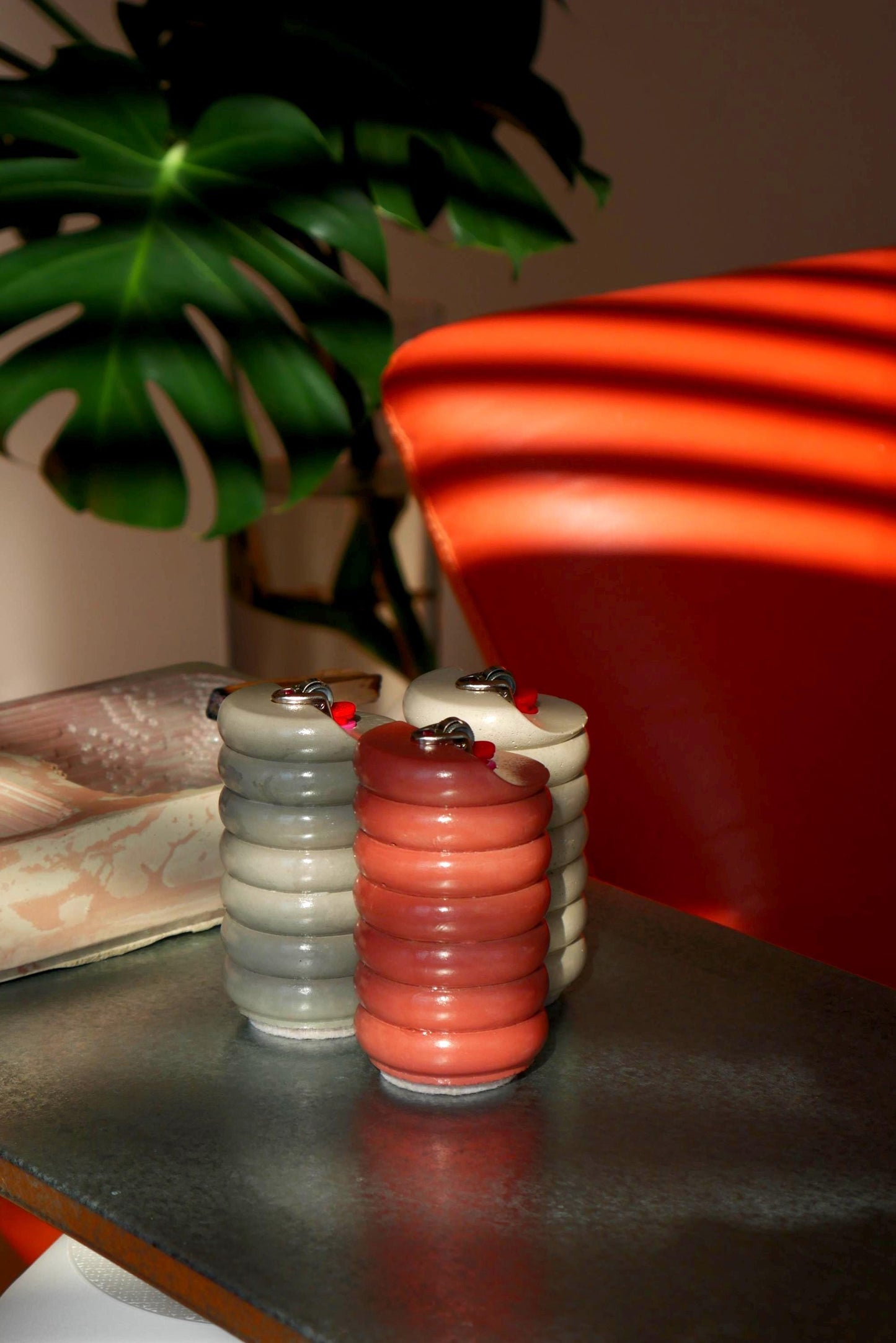 Sculptural Concrete Lighter Case - Handmade Modern Concrete Home Decor