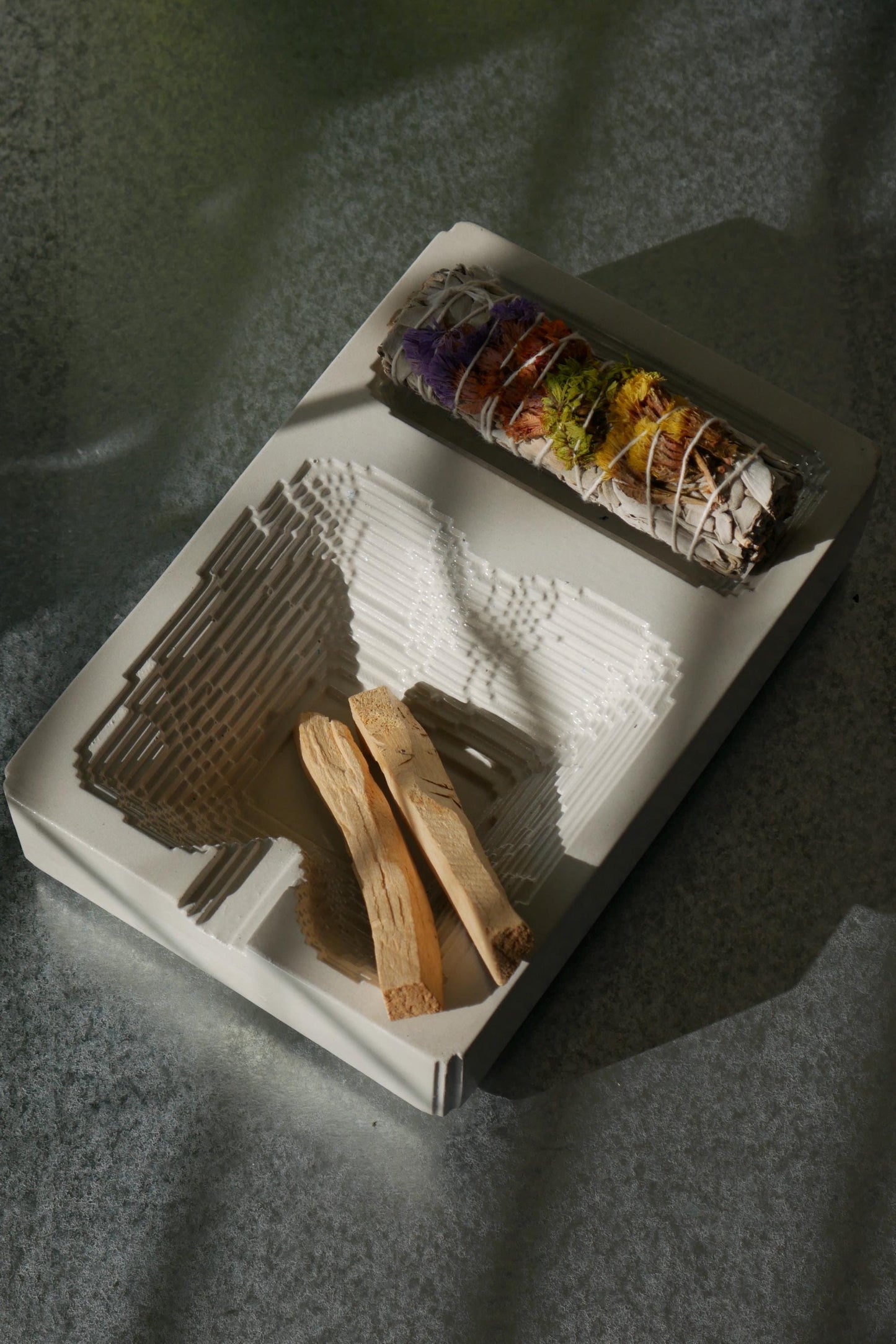 Concrete Burning Tray / Ashtray: Handcrafted Minimalist Concrete Design