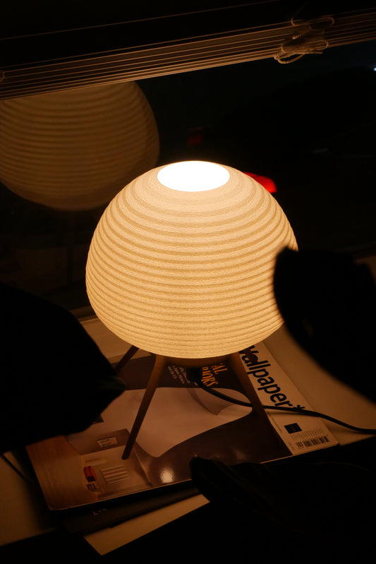 Ambient Table Lamp | Corrugated Shell Design | OMRA.2