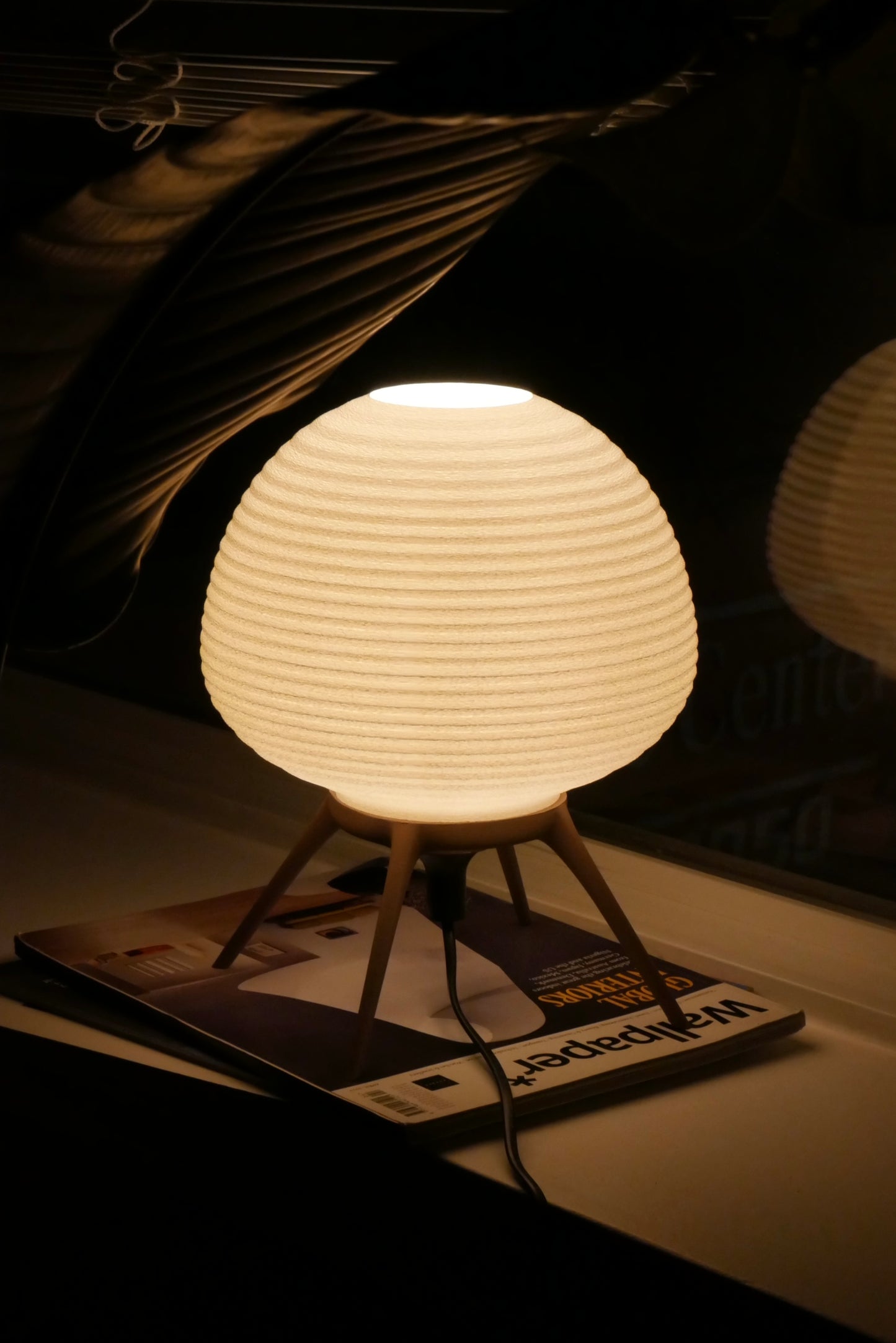 Ambient Table Lamp | Corrugated Shell Design | OMRA.2